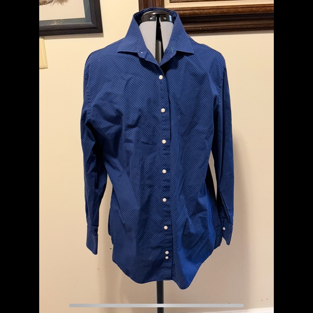 Tommy Hilfiger Blue Casual Button Down Shirt Tailored Fit